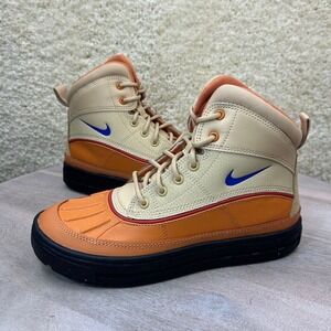 Nike Woodside II Boys Girls GS Size 4Y Sneakers Sesame Clay Curry 524872-201 New